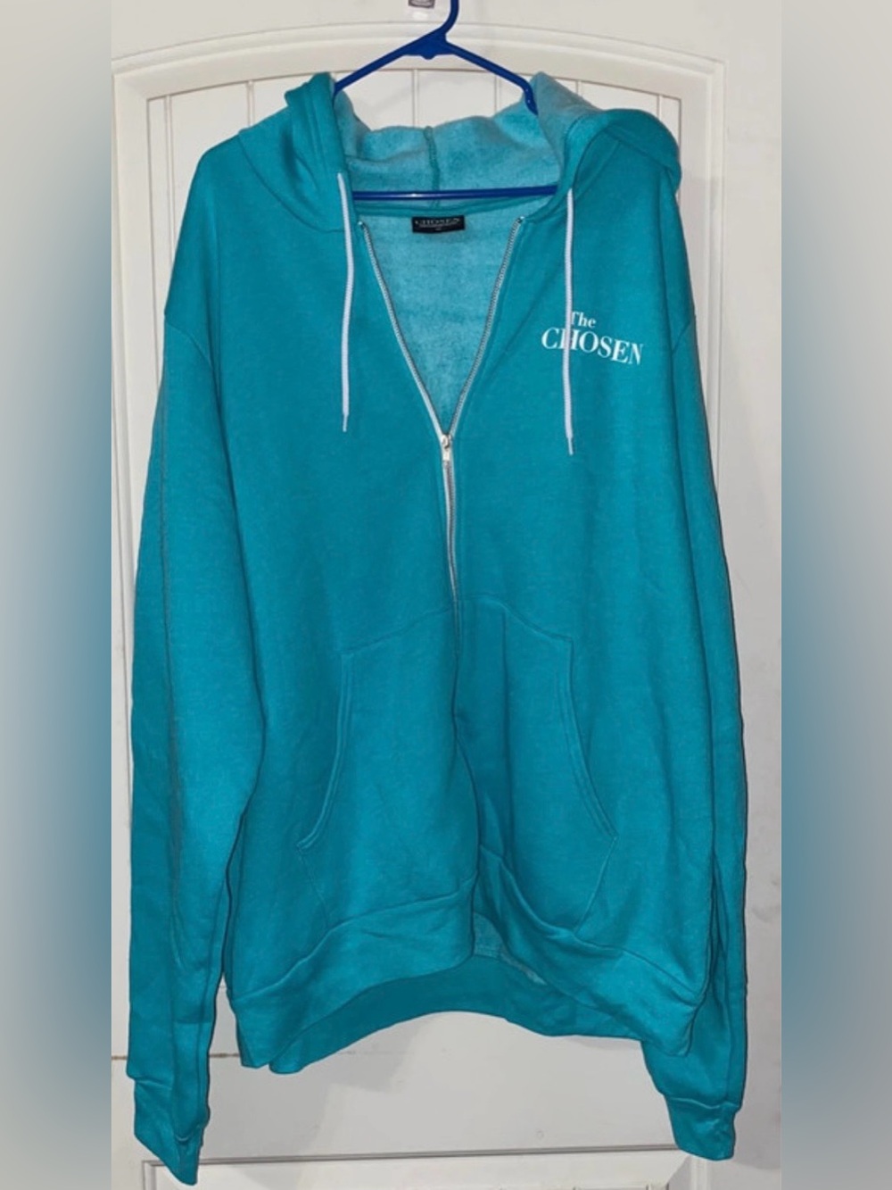 Women's Teal Full-Zip Hooded Sweatshirt